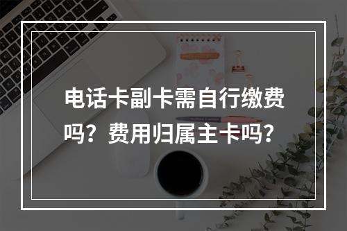 电话卡副卡需自行缴费吗？费用归属主卡吗？