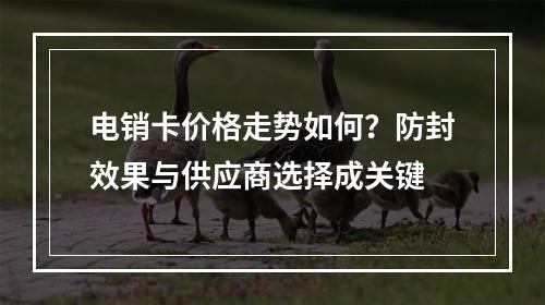 电销卡价格走势如何？防封效果与供应商选择成关键