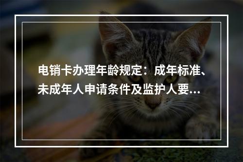 电销卡办理年龄规定：成年标准、未成年人申请条件及监护人要求
