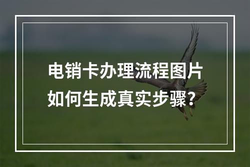 电销卡办理流程图片如何生成真实步骤？