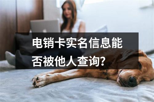 电销卡实名信息能否被他人查询？