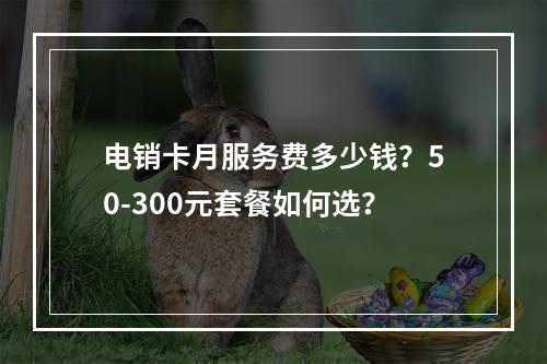 电销卡月服务费多少钱？50-300元套餐如何选？