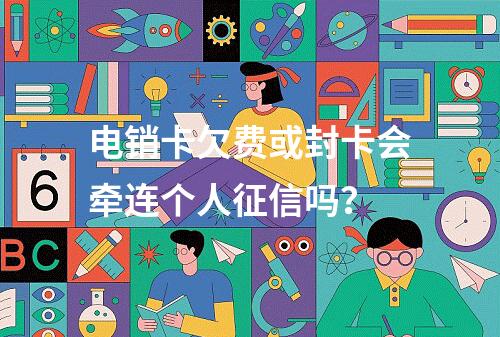 电销卡欠费或封卡会牵连个人征信吗？