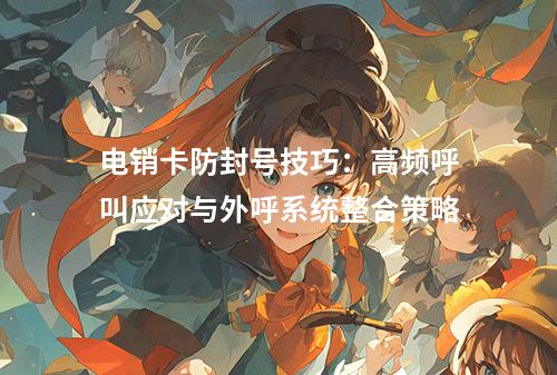 电销卡防封号技巧：高频呼叫应对与外呼系统整合策略