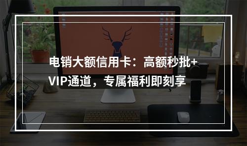电销大额信用卡：高额秒批+VIP通道，专属福利即刻享