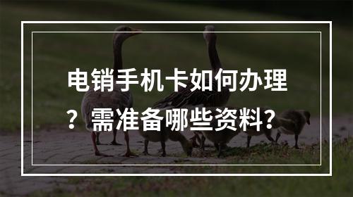 电销手机卡如何办理？需准备哪些资料？
