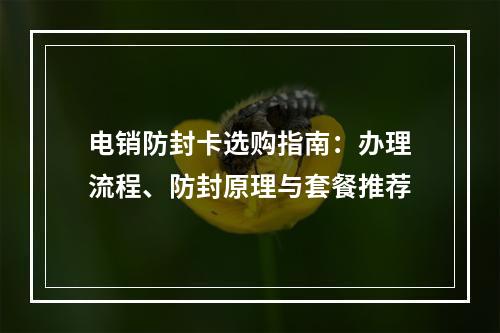 电销防封卡选购指南：办理流程、防封原理与套餐推荐