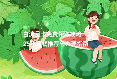 白流量卡免费领取攻略：2025年套餐推荐与办理指南