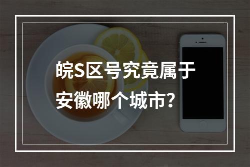 皖S区号究竟属于安徽哪个城市？