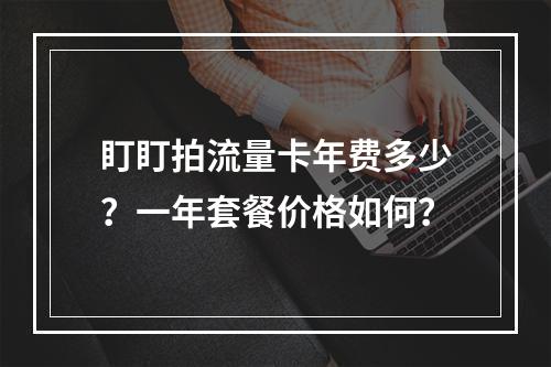 盯盯拍流量卡年费多少？一年套餐价格如何？