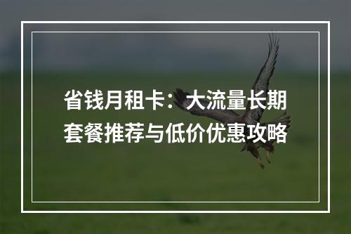 省钱月租卡：大流量长期套餐推荐与低价优惠攻略