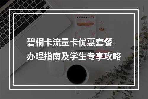 碧桐卡流量卡优惠套餐-办理指南及学生专享攻略