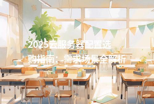 2025云服务器配置选购指南：需求场景全解析