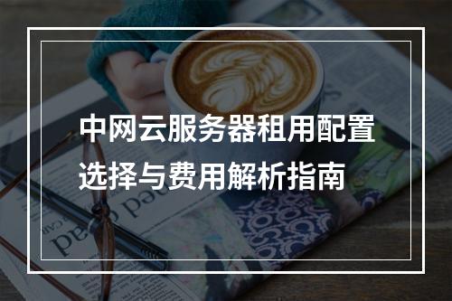 中网云服务器租用配置选择与费用解析指南