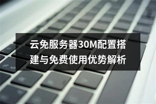 云免服务器30M配置搭建与免费使用优势解析