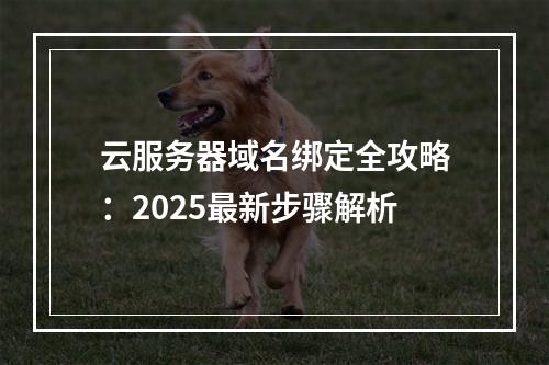 云服务器域名绑定全攻略：2025最新步骤解析