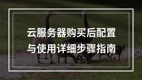 云服务器购买后配置与使用详细步骤指南