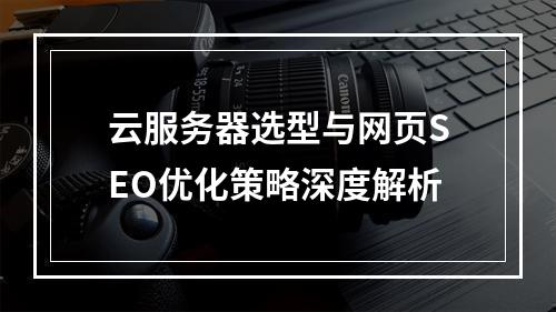 云服务器选型与网页SEO优化策略深度解析