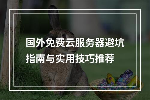 国外免费云服务器避坑指南与实用技巧推荐