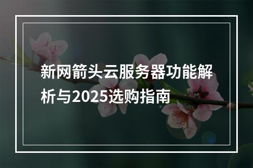 新网箭头云服务器功能解析与2025选购指南
