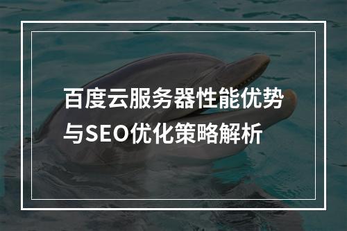 百度云服务器性能优势与SEO优化策略解析