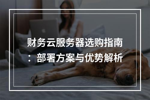 财务云服务器选购指南：部署方案与优势解析
