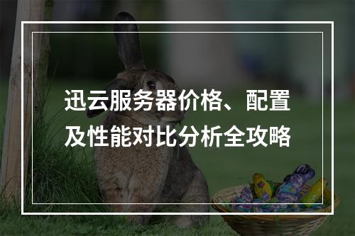 迅云服务器价格、配置及性能对比分析全攻略