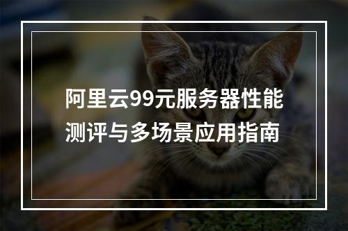 阿里云99元服务器性能测评与多场景应用指南