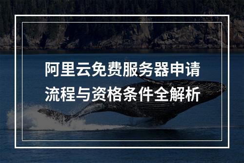 阿里云免费服务器申请流程与资格条件全解析