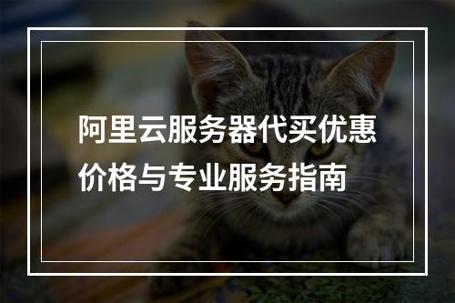 阿里云服务器代买优惠价格与专业服务指南