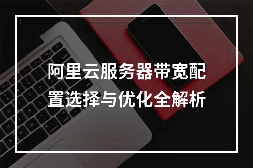 阿里云服务器带宽配置选择与优化全解析