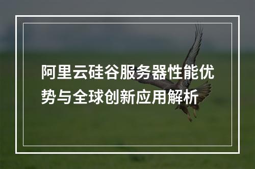 阿里云硅谷服务器性能优势与全球创新应用解析