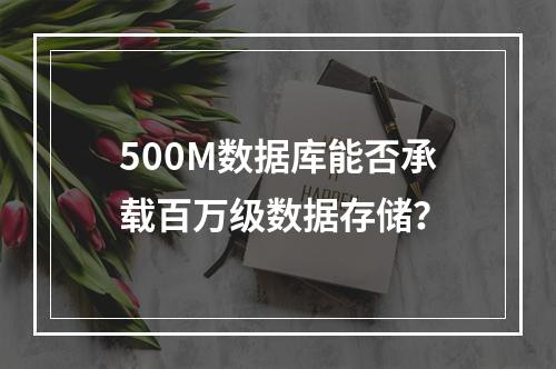 500M数据库能否承载百万级数据存储？