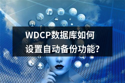 WDCP数据库如何设置自动备份功能？