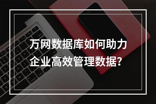 万网数据库如何助力企业高效管理数据？