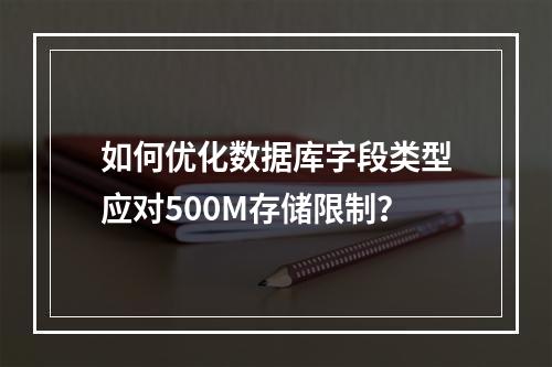 如何优化数据库字段类型应对500M存储限制？
