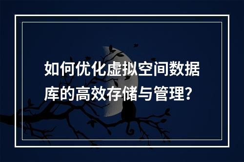 如何优化虚拟空间数据库的高效存储与管理？