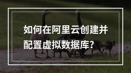 如何在阿里云创建并配置虚拟数据库？