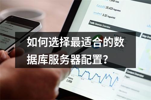如何选择最适合的数据库服务器配置？