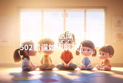 宝塔打开数据库管理提示502错误如何解决？