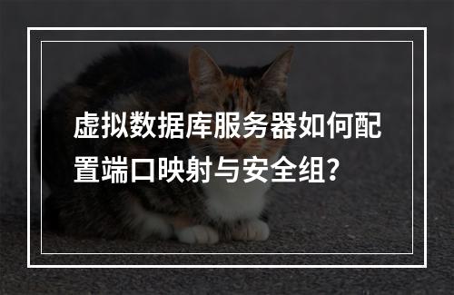 虚拟数据库服务器如何配置端口映射与安全组？