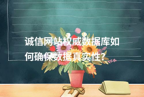 诚信网站权威数据库如何确保数据真实性？