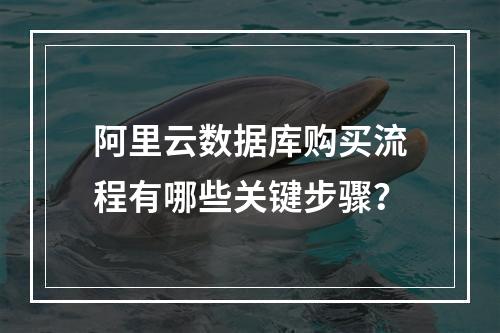 阿里云数据库购买流程有哪些关键步骤？