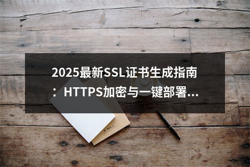 2025最新SSL证书生成指南：HTTPS加密与一键部署攻略