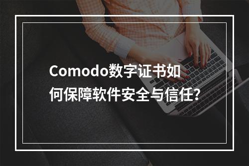 Comodo数字证书如何保障软件安全与信任？