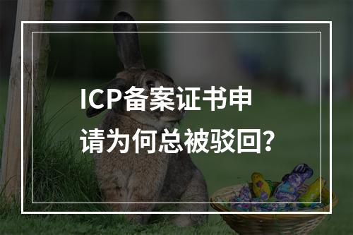 ICP备案证书申请为何总被驳回？