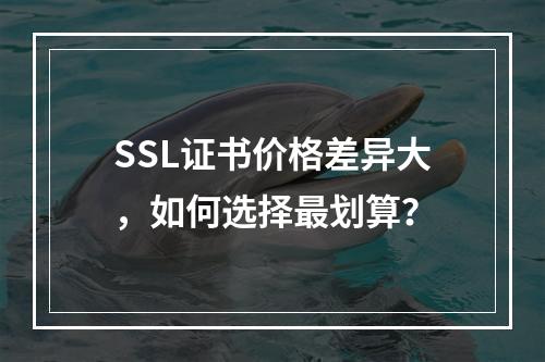 SSL证书价格差异大，如何选择最划算？