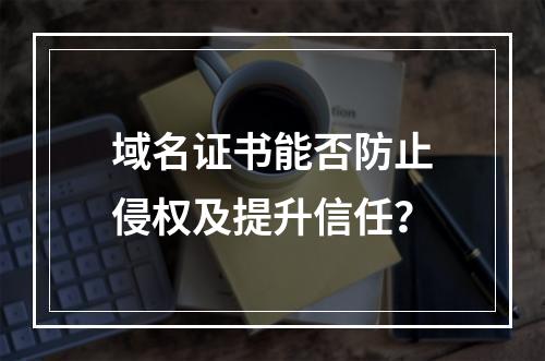 域名证书能否防止侵权及提升信任？