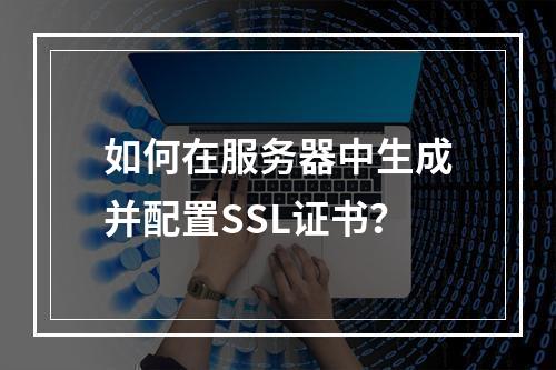 如何在服务器中生成并配置SSL证书？