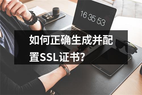 如何正确生成并配置SSL证书？